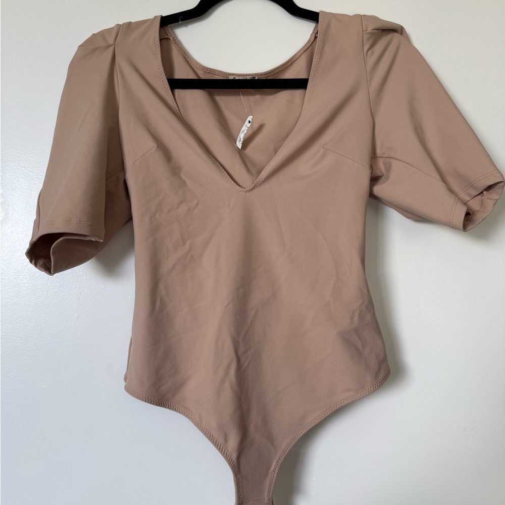 For Love And Lemons Tan Bodysuit